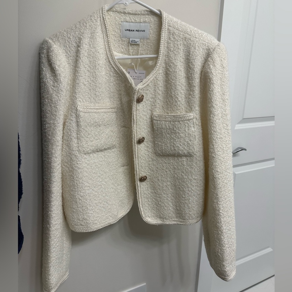 Urban Revivo Emilie tweed jacket